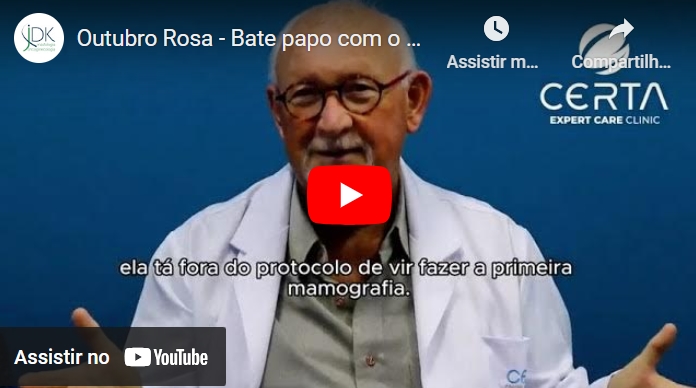 Campanha de conscientização  Outubro Rosa, com o Prof.Dr. José David Kandelman.